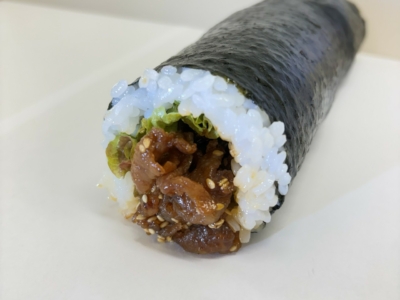 2月3日限定　恵方巻　国産牛焼肉巻き　価格　税込　800円