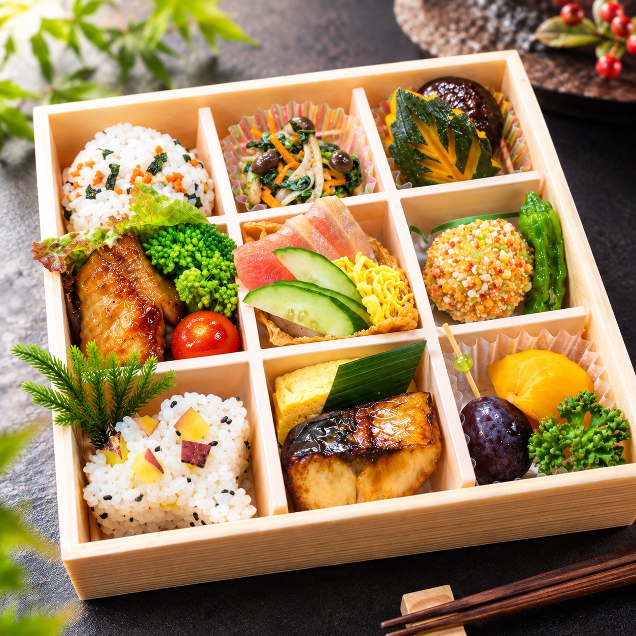 【テイクアウト限定】【平日限定】10月限定　秋の9マス弁当　